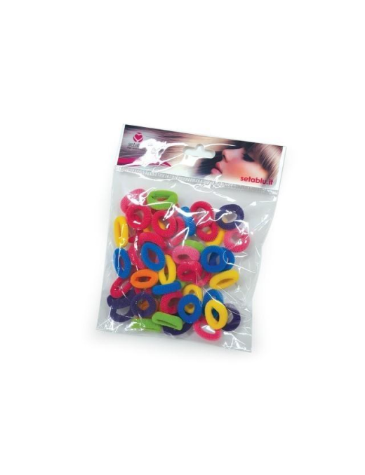 MINI HAIR RUBBIES 50 PIECES COLINEA ASSORTED