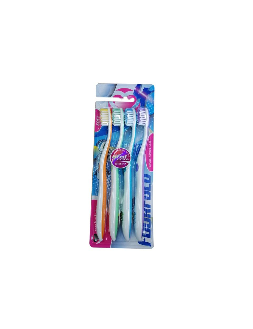 SPAZZOLINO DA DENTI 4 PEZZI SOFT