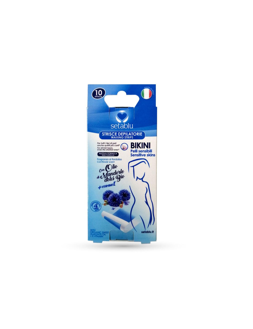 LINEA DEPILAZIONE STRISCE DEPILATORIE MANDORLE BIKINI 10 PEZZI