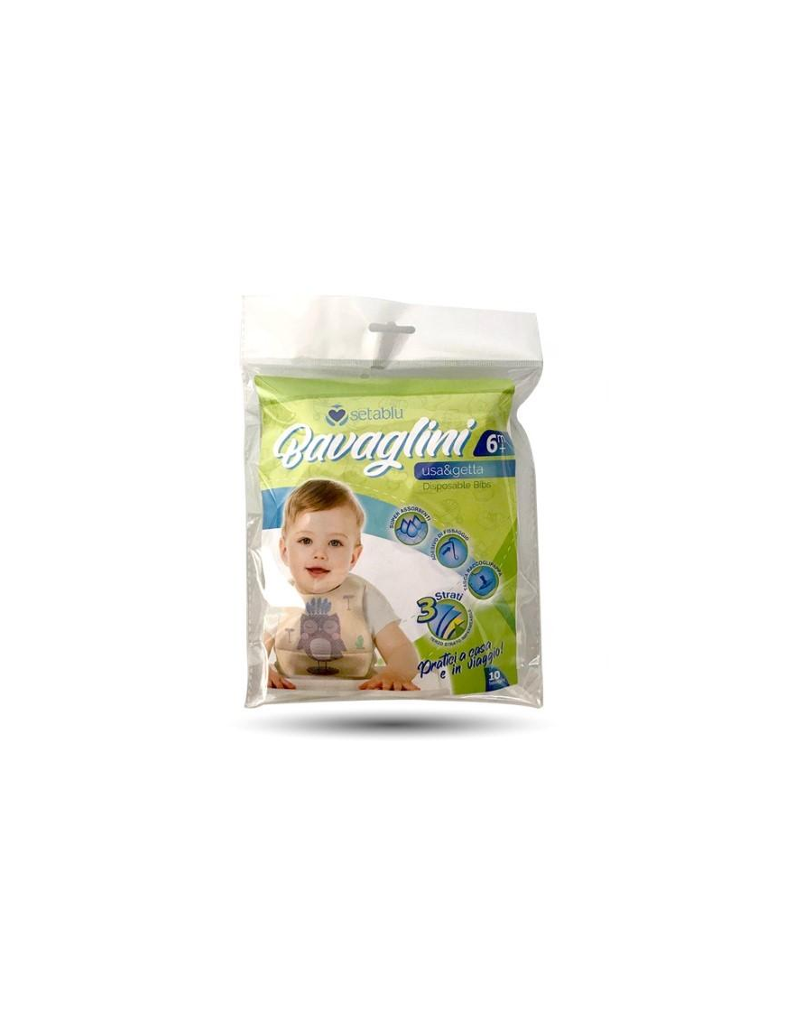 BAVAGLINI MONOUSO BABY 10 PEZZI