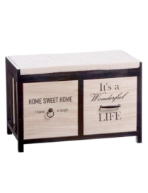 PANCA CON 2 CASSETTI 65x34x43 CENTIMETRI
