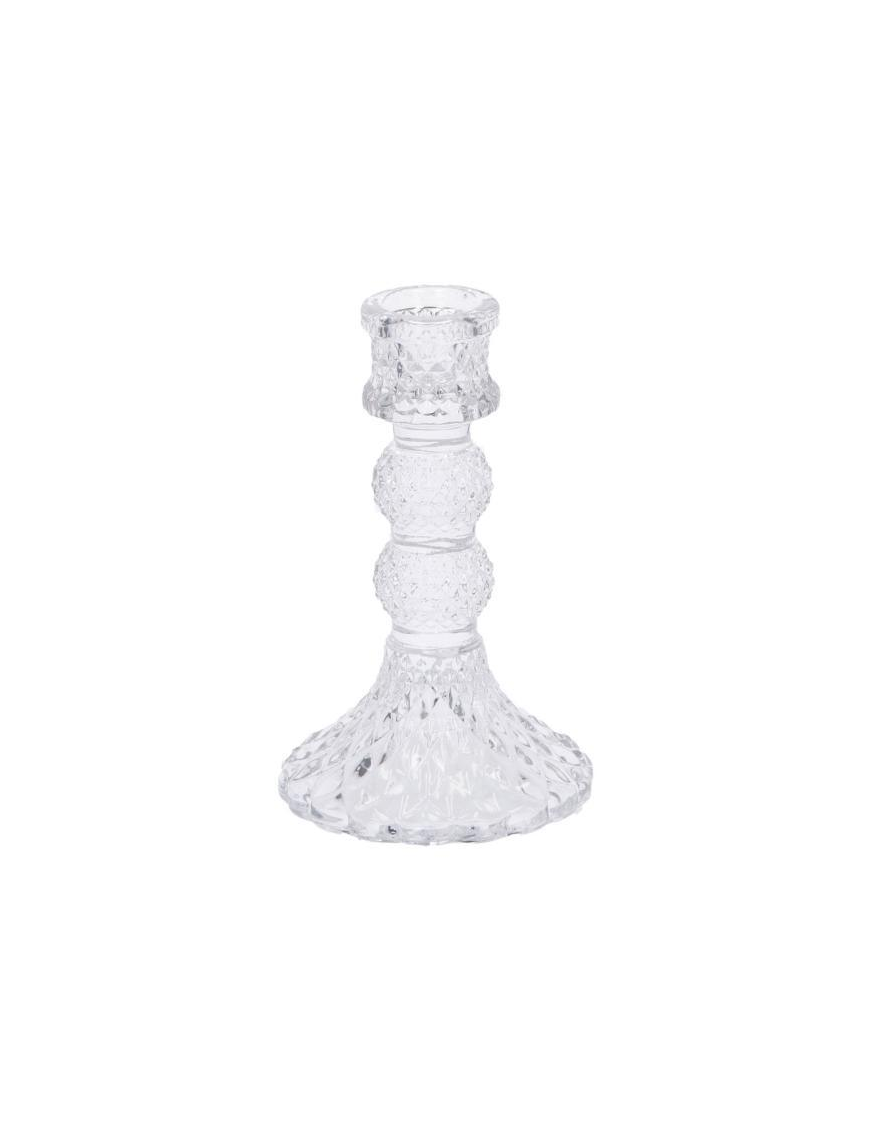GLASS CANDLE HOLDER 8x13 CENTIMETERS