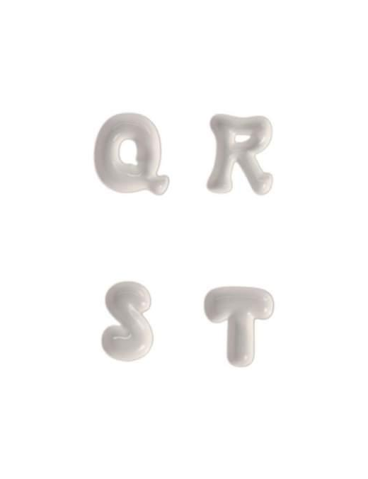 BOWL LETTER QRST 18x16 CENTIMETERS