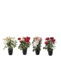VASE WITH ROSES 13x44 CENTIMETERS