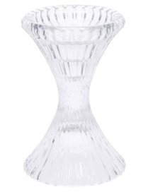 GLASS CANDLE HOLDER 10x15.5 CENTIMETERS