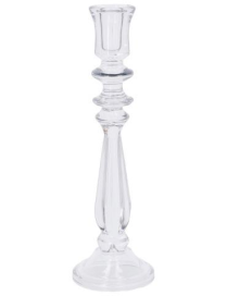 GLASS CANDLE HOLDER 10x33 CENTIMETERS