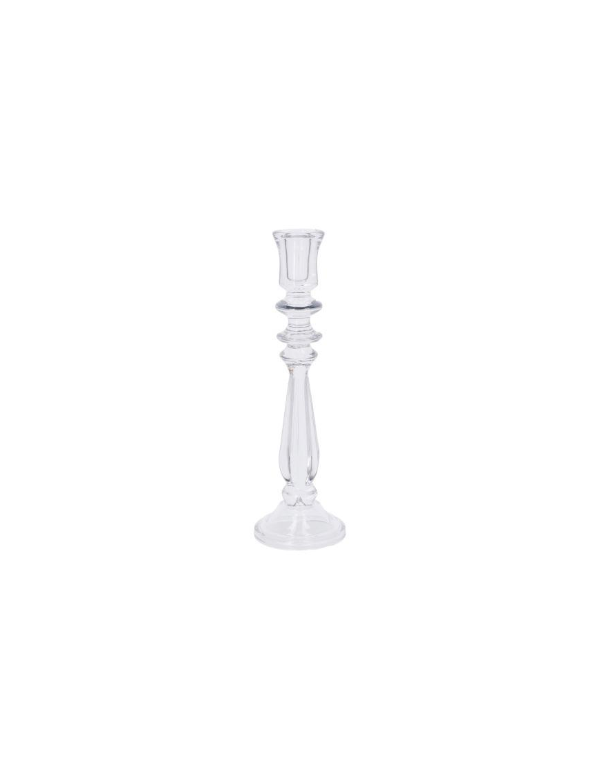 GLASS CANDLE HOLDER 10x33 CENTIMETERS