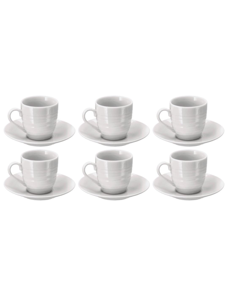 TAZZINE CAFFE' 6 PEZZI CON PIATTINI