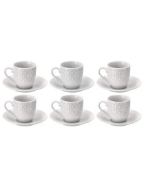 TAZZINE CAFFE' 6 PEZZI CON PIATTINI