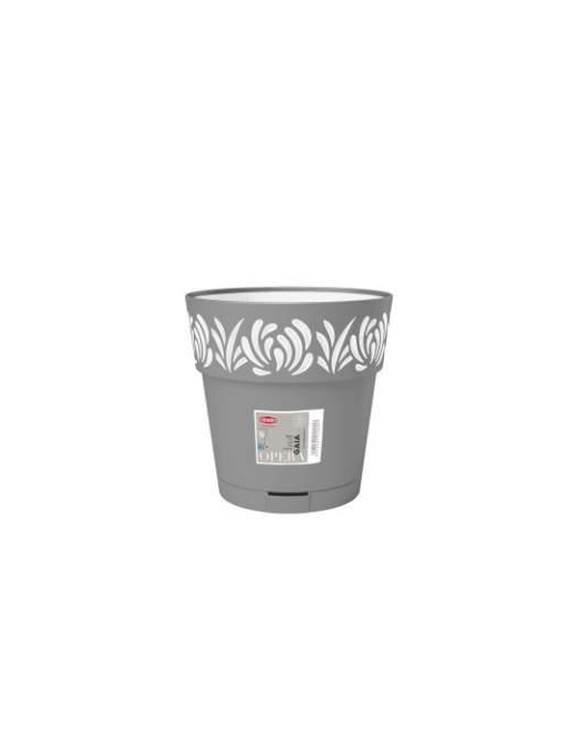 VASO GAIA diametro 30 STONE CON RISERVA ACQUA