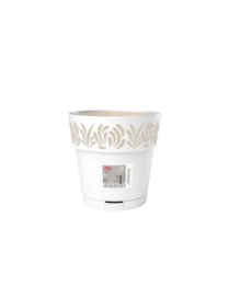 VASO GAIA diametro 15 BEIGE CON RISERVA ACQUA