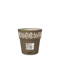 VASO GAIA diametro 25 TORTORA CON RISERVA ACQUA