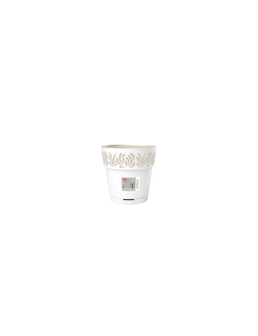 VASO GAIA diametro 30 BEIGE CON RISERVA ACQUA