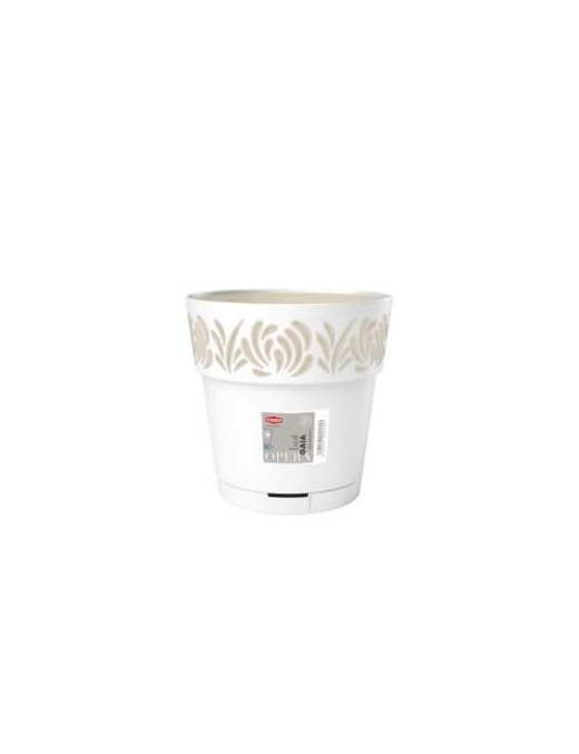 VASO GAIA diametro 30 BEIGE CON RISERVA ACQUA