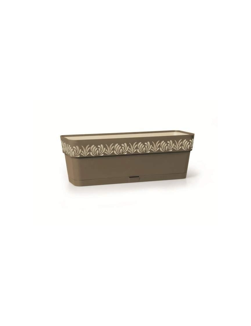 GAIA PLANTER 30cm TAUPE WITH WATER RESERVE
