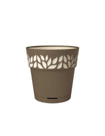 VASO CLOE diametro 20 TORTORA CON RISERVA ACQUA