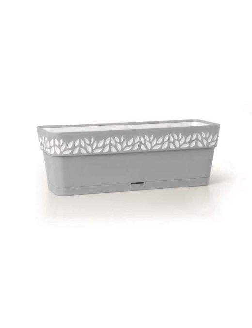 FIORIERA CLOE 30cm STONE CON RISERVA ACQUA