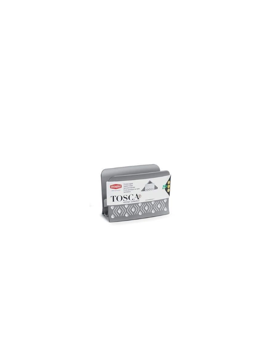 TOSCA GRAY LINE NAPKIN HOLDER 7.5x15x11