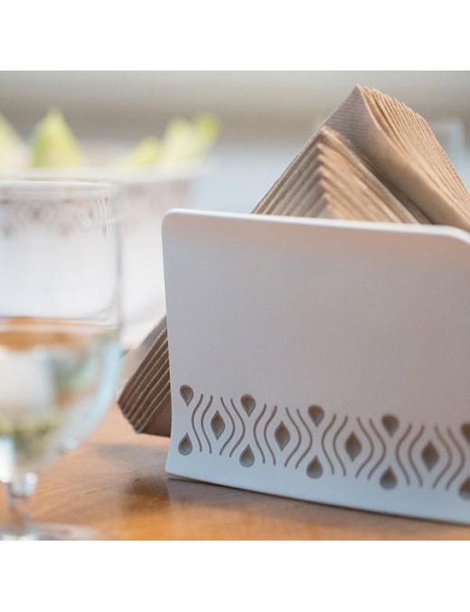 TOSCA GRAY LINE NAPKIN HOLDER 7.5x15x11