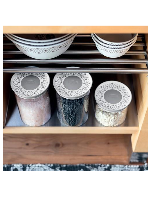 TOSCA GRAY LINE ROUND JAR 0.7lt