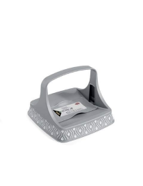 TOSCA GRAY LINE NAPKIN HOLDER 22x16.5 cm