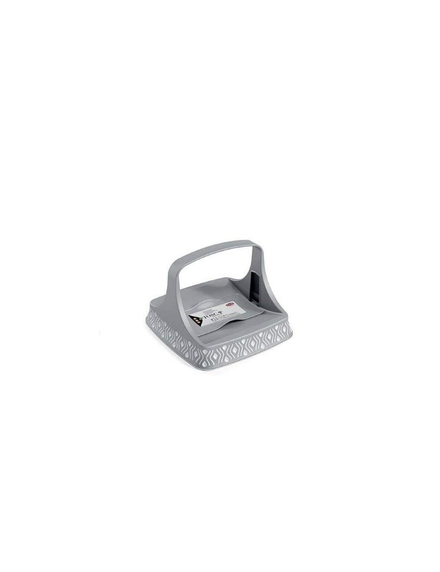 LINEA TOSCA GREY PORTATOVAGLIOLI 22x16,5 cm