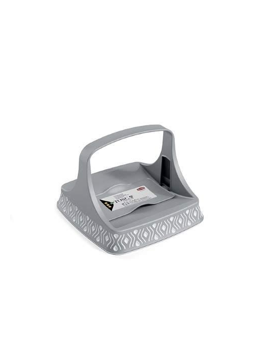 LINEA TOSCA GREY PORTATOVAGLIOLI 22x16,5 cm