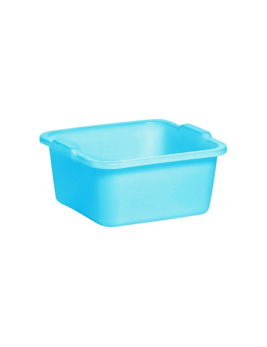 SQUARE BASIN 34x34cm 11lt BLUE