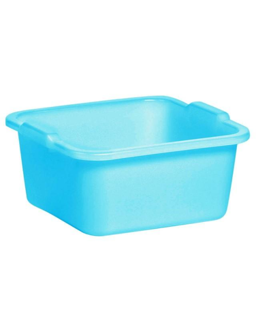 SQUARE BASIN 34x34cm 11lt BLUE