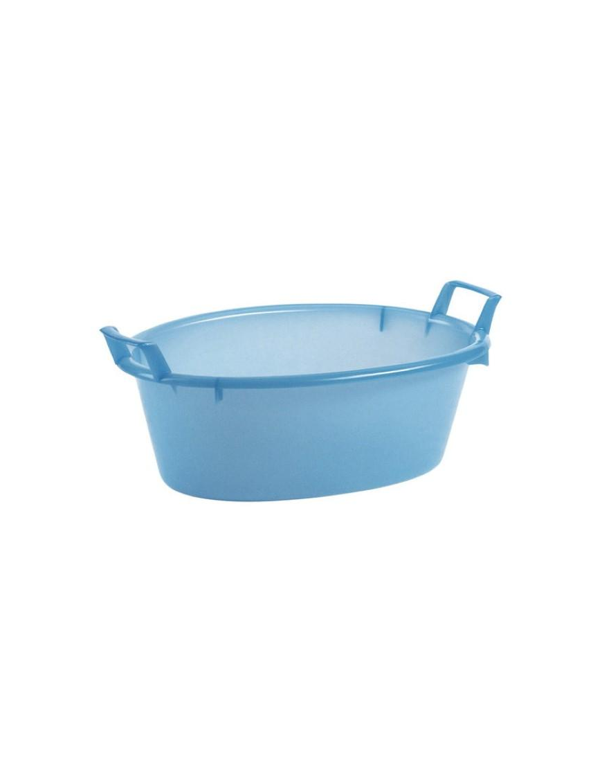 BACINELLA OVALE 55cm 23lt AZZURRA