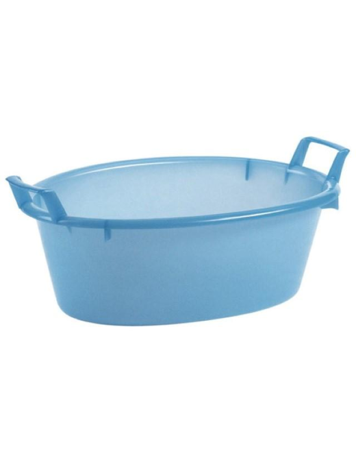 BACINELLA OVALE 70cm 50lt AZZURRA