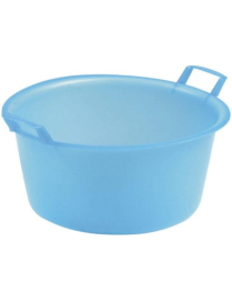 BACINELLA TONDA diametro 50cm 30lt AZZURRA
