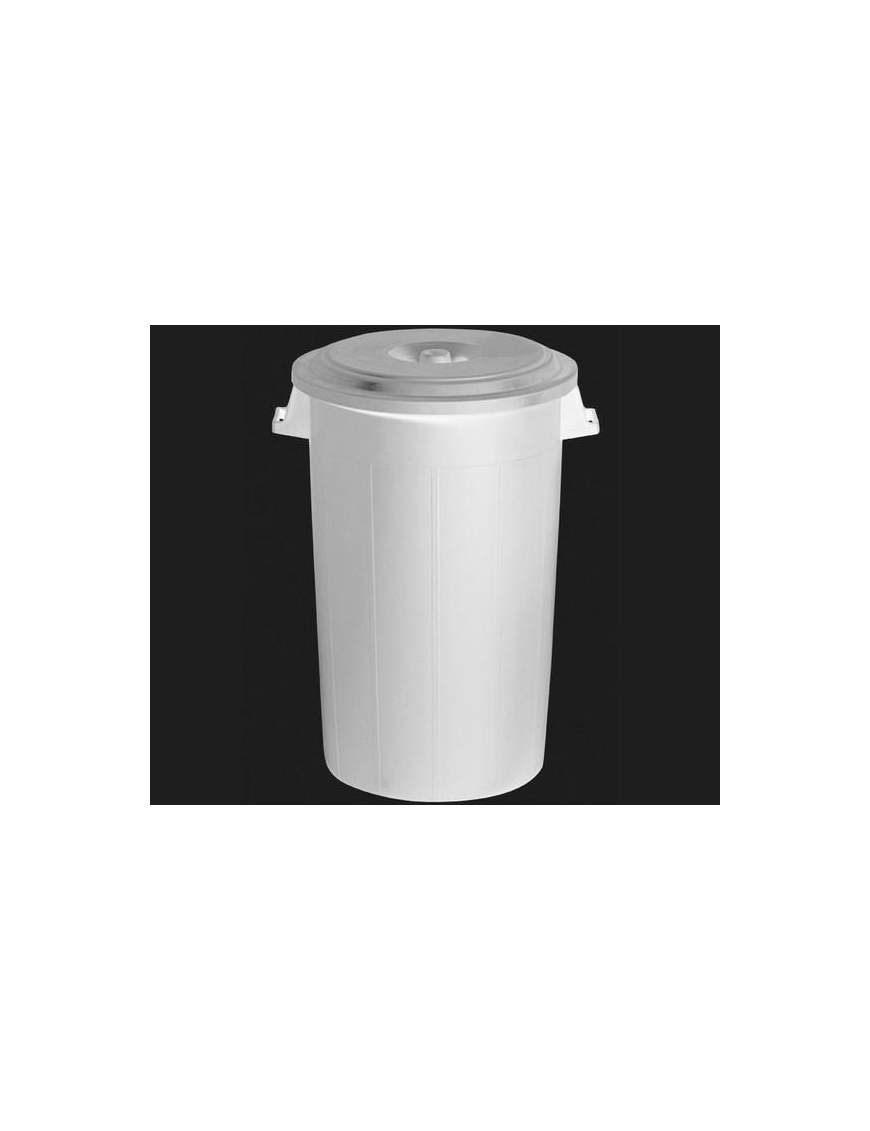 BIDONE NEUTRO 100lt CON COPERCHIO