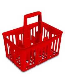 CESTELLO PORTABOTTIGLIE 6x1lt ROSSO
