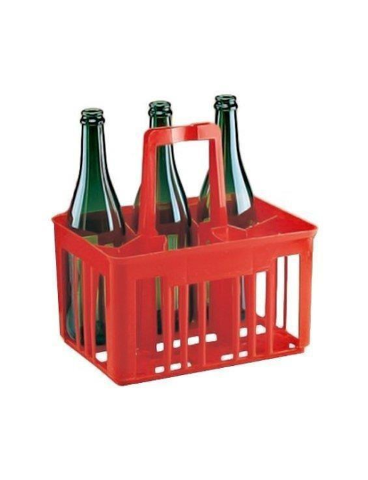 CESTELLO PORTABOTTIGLIE 6x1lt ROSSO