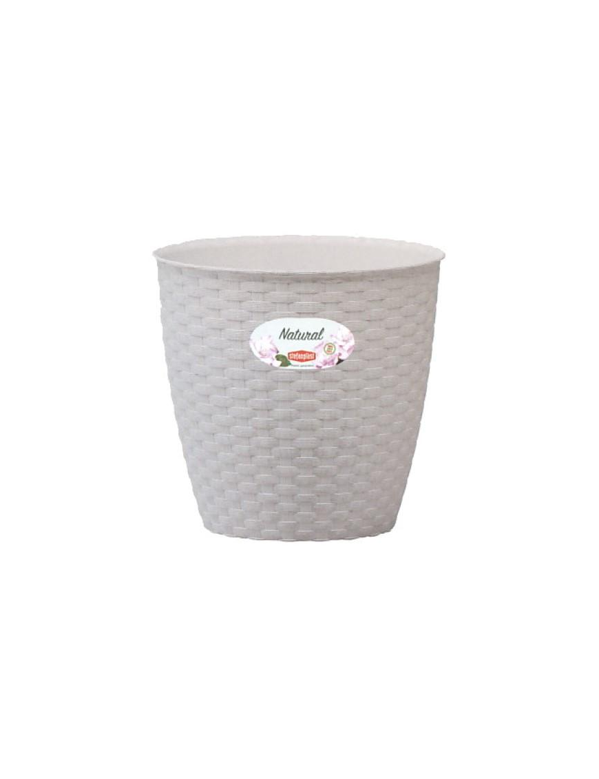VASO NATURAL diametro 19cm BIANCO