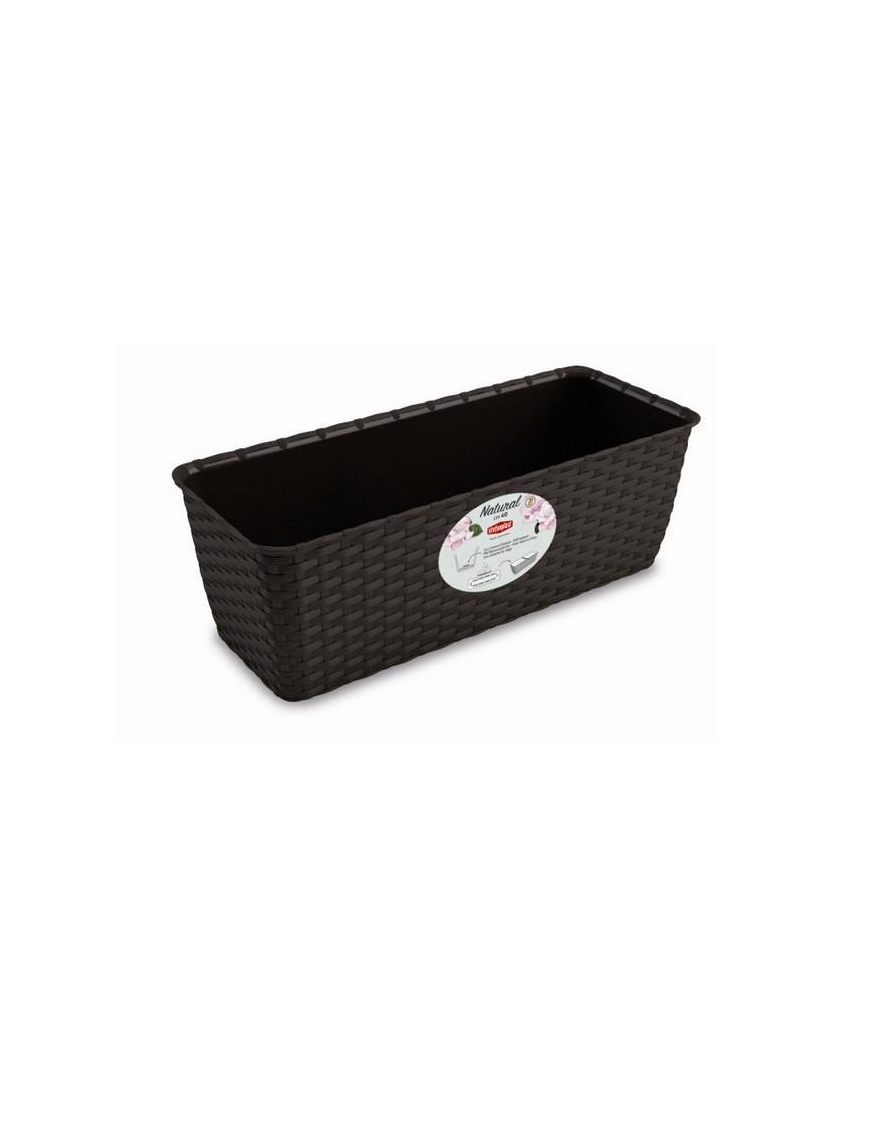 NATURAL PLANTER 40cm MOKA WITH WATER RESERVE