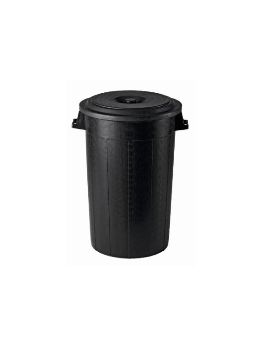 BIDONE NERO 120lt CON COPERCHIO