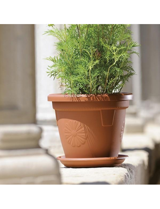 MEDITERRANEAN SAUCER diameter 66 TERRACOTTA