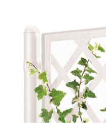 FIORIERA DELUXE CON SPALLIERA 43x43x142cm BIANCO