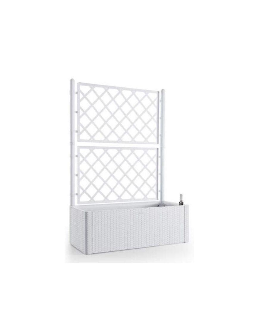 DELUXE PLANTER WITH ESPALIER 100x43x142cm WHITE