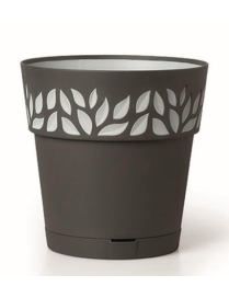 VASO CLOE diametro 15 GRAFITE CON RISERVA ACQUA