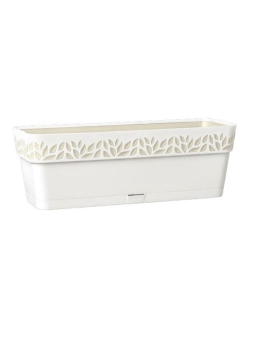 FIORIERA CLOE 50cm BEIGE CON RISERVA ACQUA