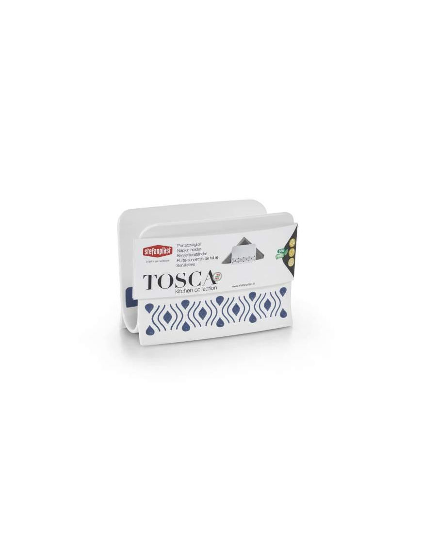 LINEA TOSCA BLU PORTATOVAGLIOLI 7,5x15,5x11 cm