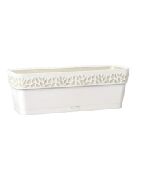 FIORIERA CLOE 30cm BEIGE CON RISERVA ACQUA