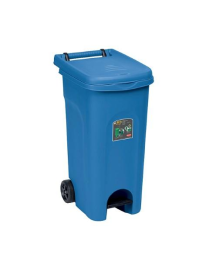 URBAN ECO PEDAL WASTE BIN 80lt BLUE