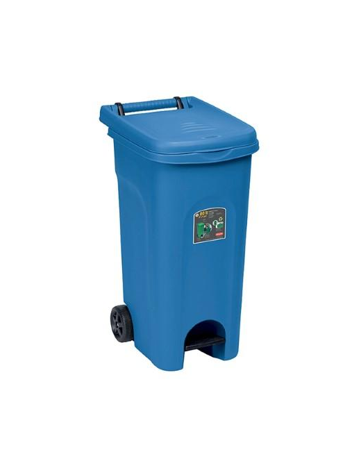 URBAN ECO PEDAL WASTE BIN 80lt BLUE