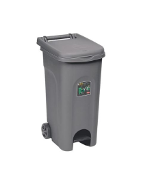 URBAN ECO PEDAL WASTE BIN 80lt GRAY