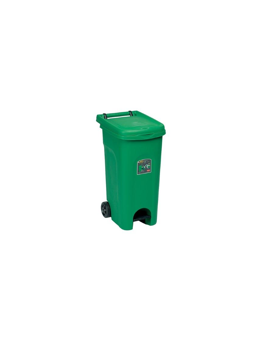 URBAN ECO PEDAL WASTE BIN 80lt GREEN