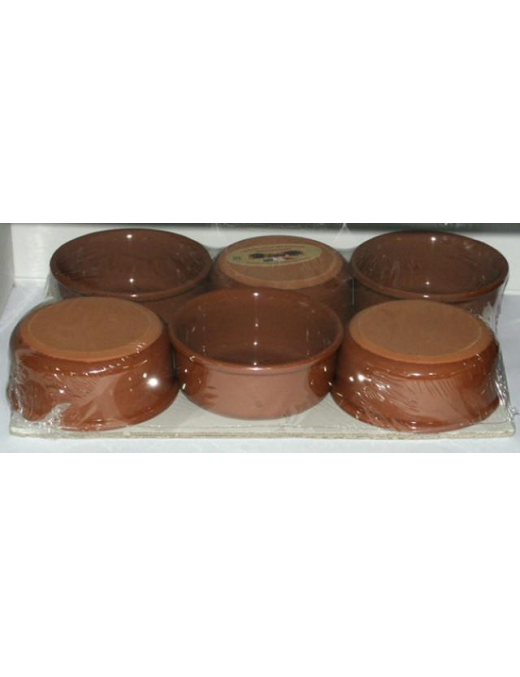 HONEY PAN SET OF 6 PIECES, DIAMETER 14 CENTIMETERS